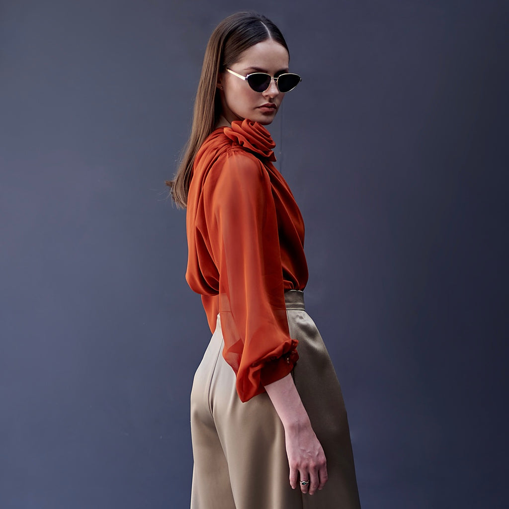 FLORENCE BLOUSE| Deep carrot