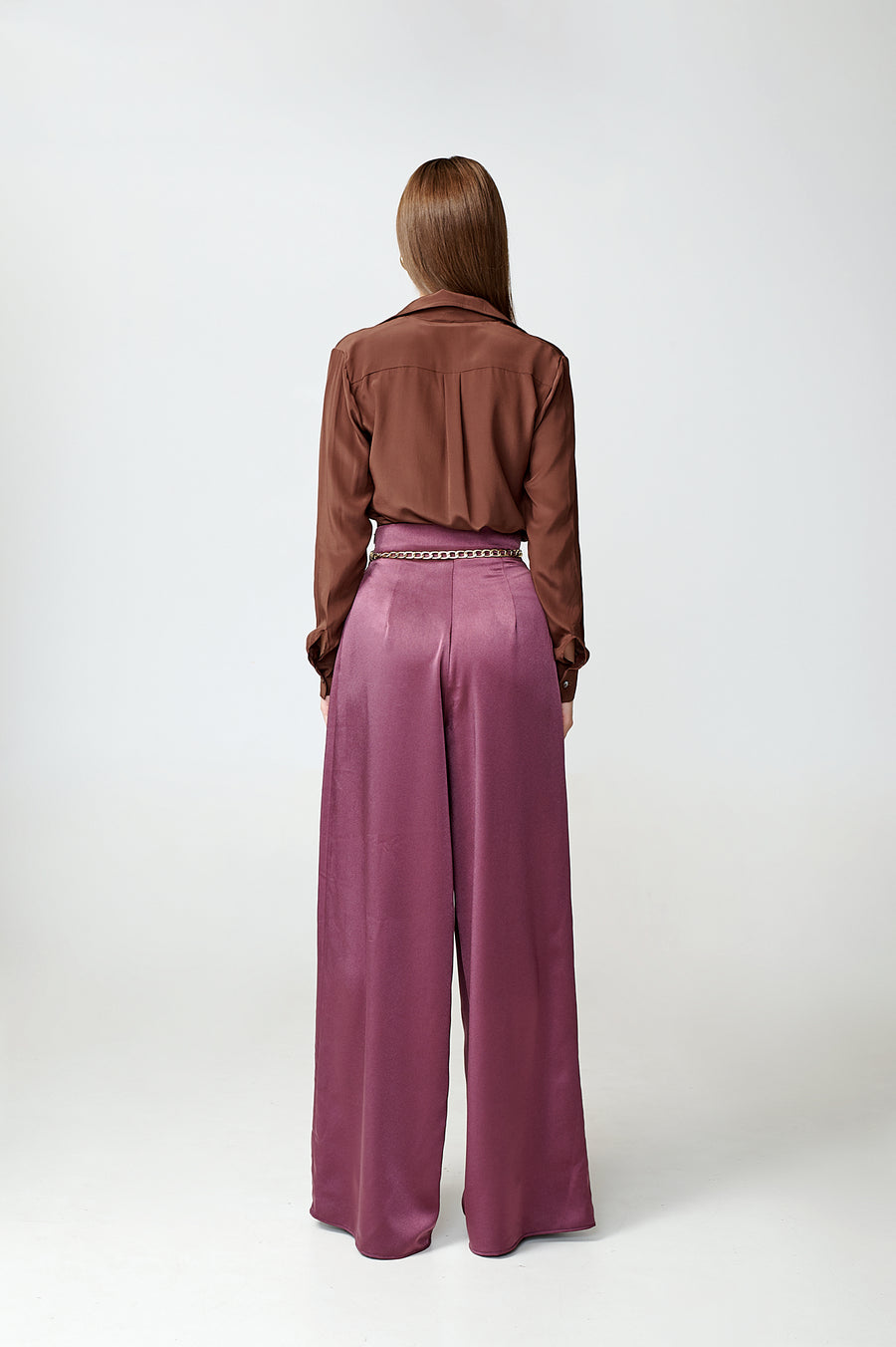 JAZMIN TROUSERS| Eggplant