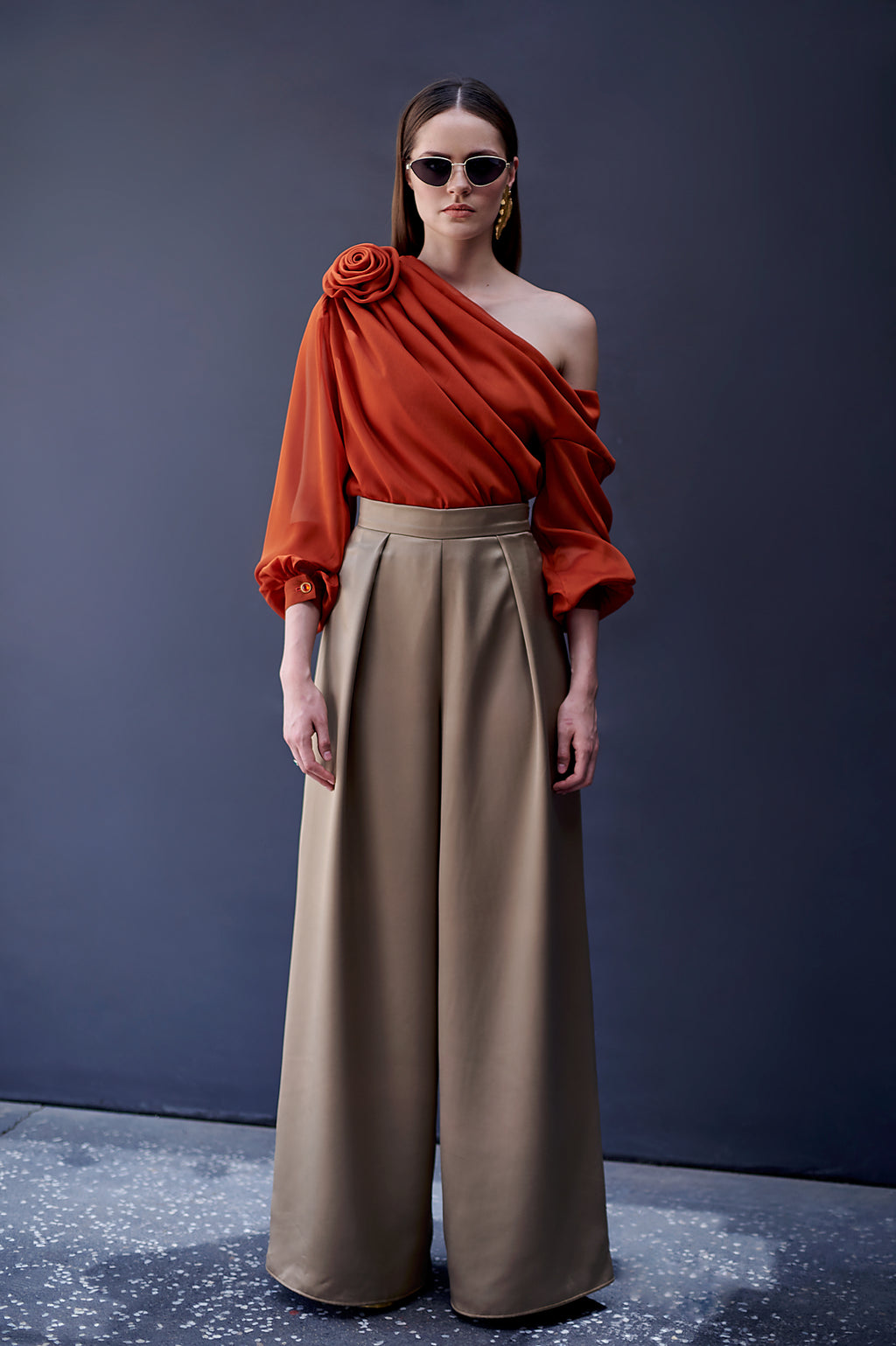 FLORENCE BLOUSE| Deep carrot